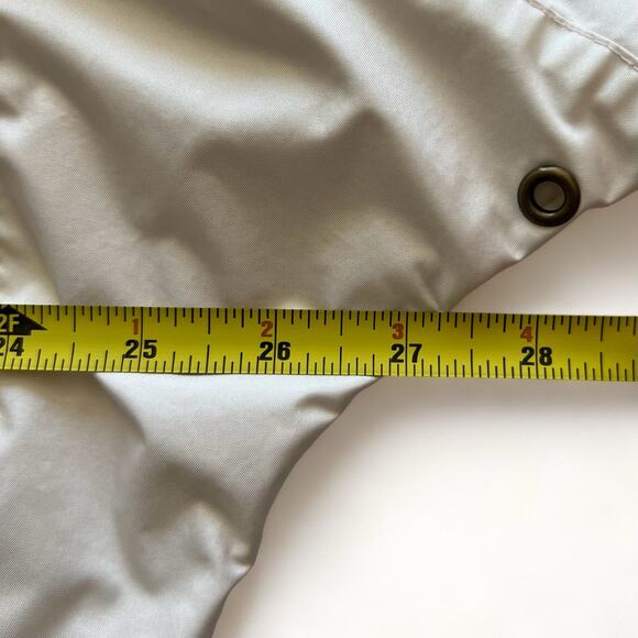 Vintage 80s Alpine Design Lined Windbreaker Nylon Zip Jacket Pink White Purple M - Picture 12 of 14